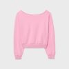 Cropped-Sweatshirt im Washed-Look