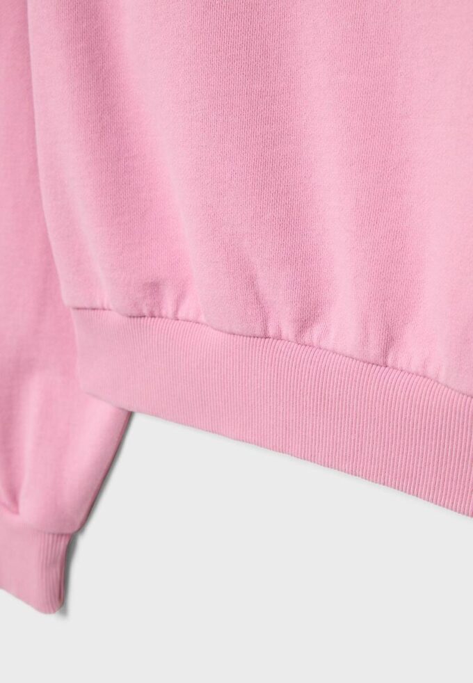 Cropped-Sweatshirt im Washed-Look