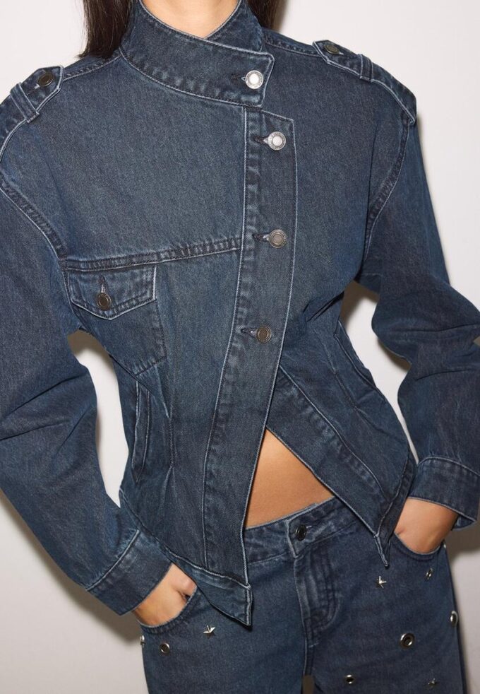 Cross-Over-Jeansjacke Cross-Over-Jeansjacke