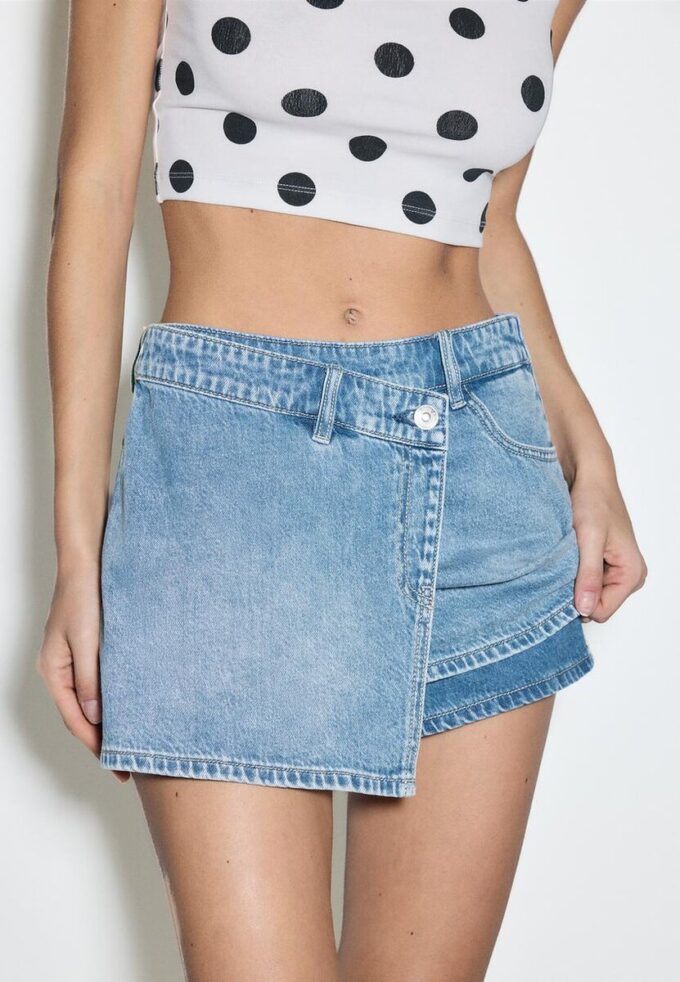 Crossover-Jeans-Skort