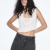 D62 Denim-Skort mit Nieten D62 Denim-Skort mit Nieten