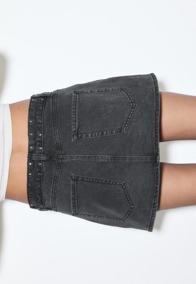 D62 Denim-Skort mit Nieten D62 Denim-Skort mit Nieten