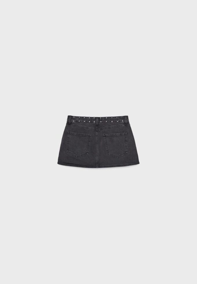 D62 Denim-Skort mit Nieten D62 Denim-Skort mit Nieten