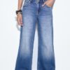 D91 Low-Waist-Jeans mit Wide Leg D91 Low-Waist-Jeans mit Wide Leg