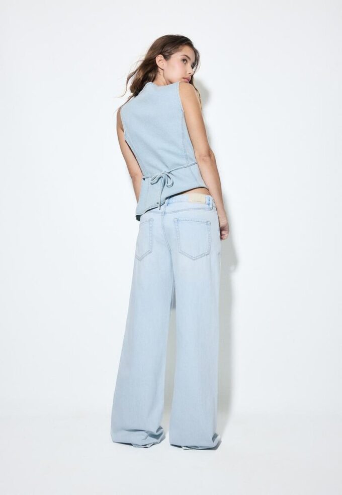D91 Low-Waist-Jeans mit Wide Leg D91 Low-Waist-Jeans mit Wide Leg