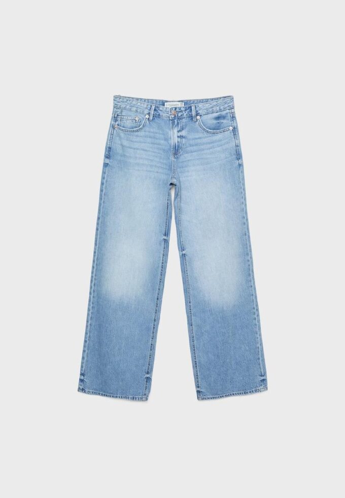 D91 Low-Waist-Jeans mit Wide Leg D91 Low-Waist-Jeans mit Wide Leg