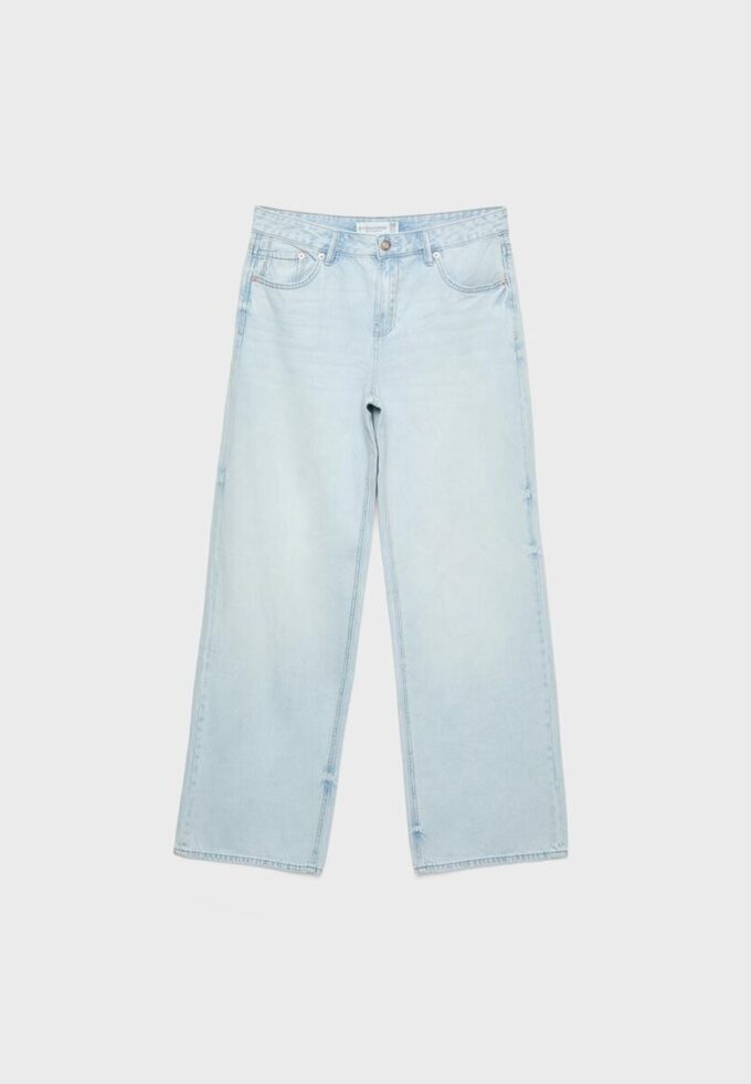 D91 Low-Waist-Jeans mit Wide Leg D91 Low-Waist-Jeans mit Wide Leg