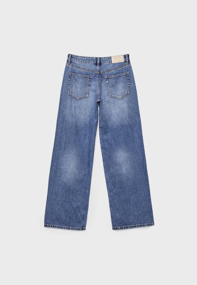 D91 Low-Waist-Jeans mit Wide Leg D91 Low-Waist-Jeans mit Wide Leg