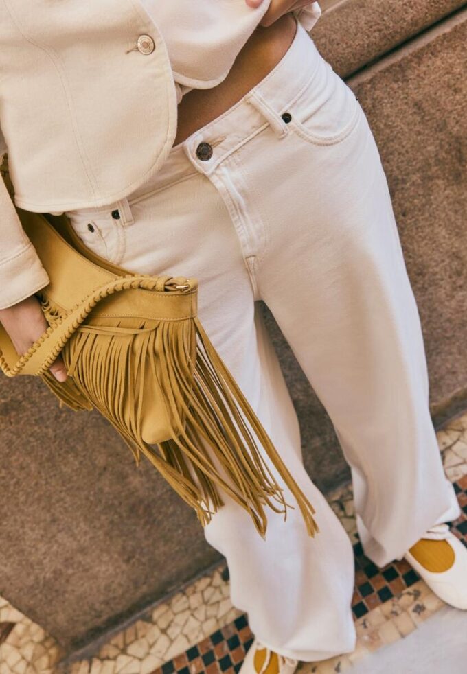 D91 Low-Waist-Jeans mit Wide Leg aus Twill D91 Low-Waist-Jeans mit Wide Leg aus Twill