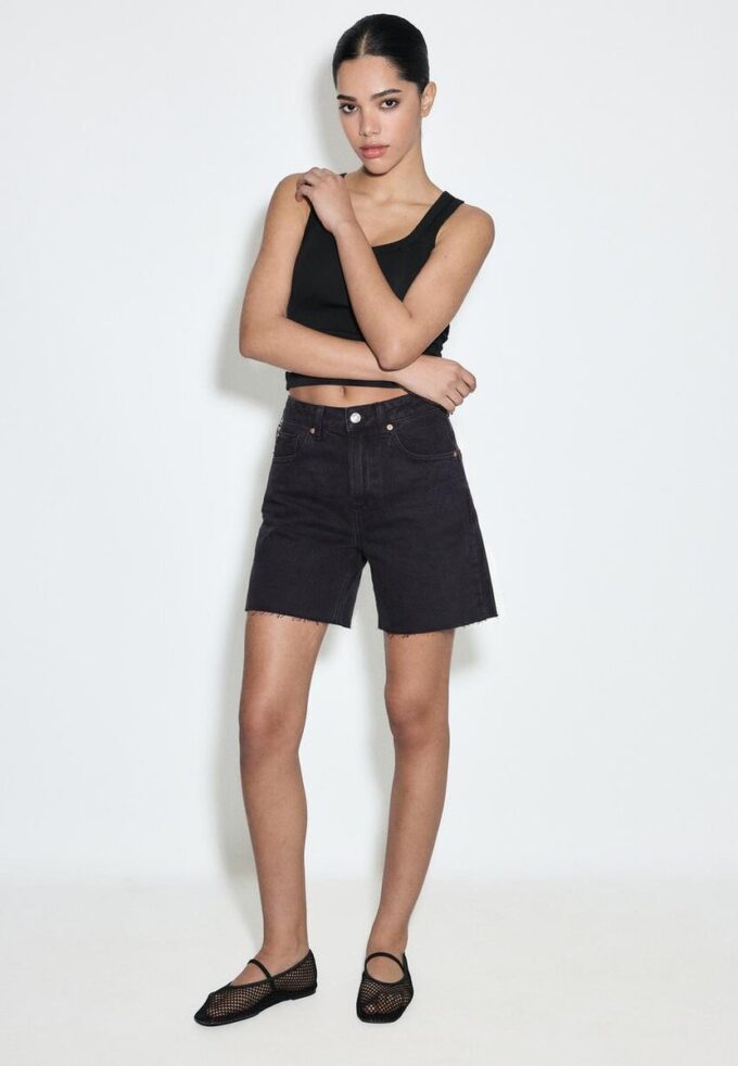 D93 Lange Jeans-Shorts D93 Lange Jeans-Shorts