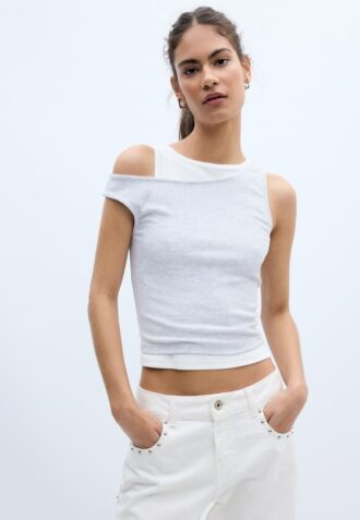 Doppellagiges T-Shirt