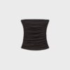 Drapiertes Bandeau-Oberteil mit V-Ausschnitt Drapiertes Bandeau-Oberteil mit V-Ausschnitt