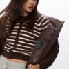 Einfache Daunenjacke mit Kapuze Einfache Daunenjacke mit Kapuze
