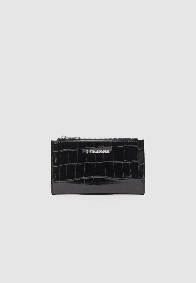 Einfache Handtasche in Krokodiloptik Einfache Handtasche in Krokodiloptik