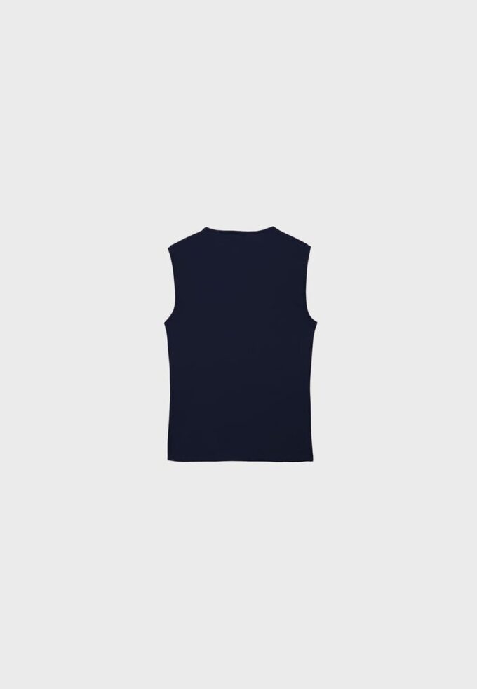 Einfaches ärmelloses T-Shirt aus der Basics-Kollektion Einfaches ärmelloses T-Shirt aus der Basics-Kollektion