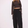 Elegante Baggy-Hose mit Nahtdetails Elegante Baggy-Hose mit Nahtdetails