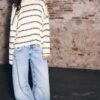 Feinstrick-Pullover mit Streifen Feinstrick-Pullover mit Streifen