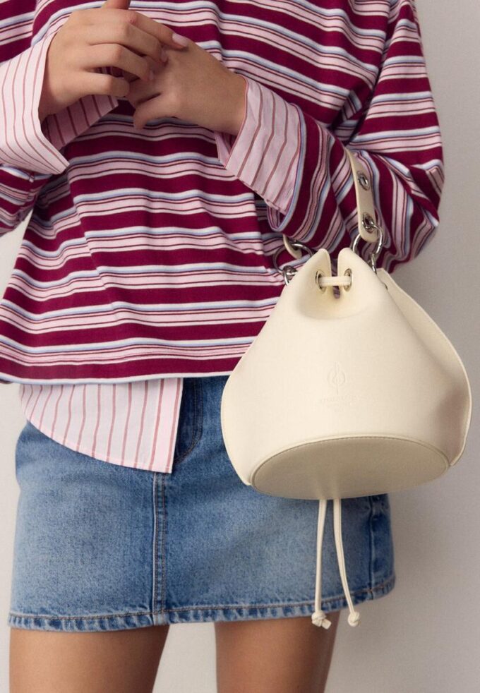Feste Bucket-Tasche mit Ösen