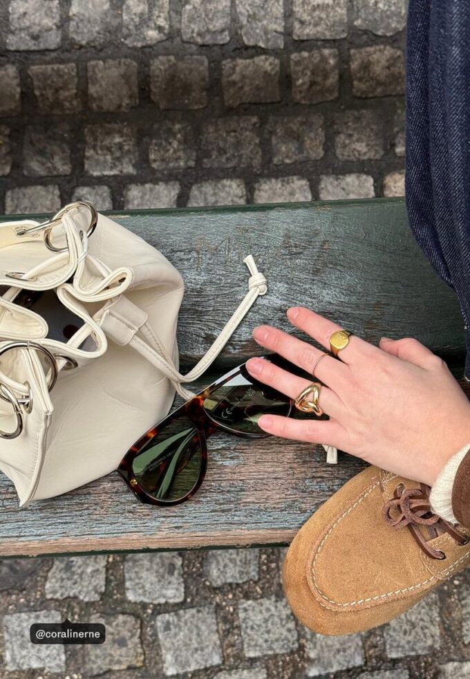 Feste Bucket-Tasche mit Ösen