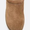 Flache Lederclogs Flache Lederclogs