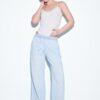 Fließende Denim-Hose mit Kordelzug Fließende Denim-Hose mit Kordelzug