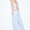 Fließende Denim-Hose mit Kordelzug Fließende Denim-Hose mit Kordelzug
