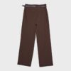 Fließende, elegante Hose mit geradem Bein und Gürtel Fließende, elegante Hose mit geradem Bein und Gürtel