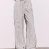 Fließende, gestreifte Leinen-Mischung-Hose Fließende, gestreifte Leinen-Mischung-Hose