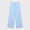 Fließende Hose mit Metallic-Fäden in Leinenoptik Fließende Hose mit Metallic-Fäden in Leinenoptik