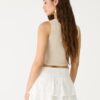 Fließende Skort mit Stickerei Fließende Skort mit Stickerei