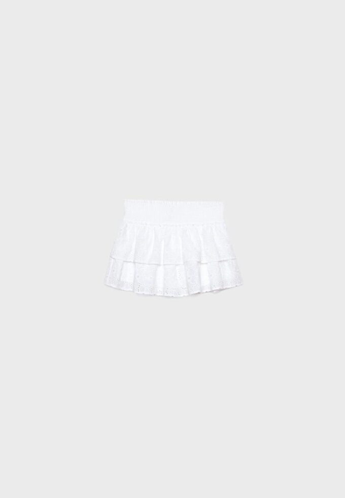 Fließende Skort mit Stickerei Fließende Skort mit Stickerei