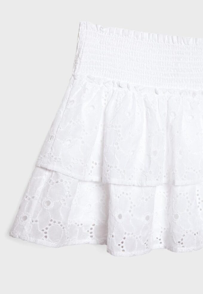 Fließende Skort mit Stickerei Fließende Skort mit Stickerei