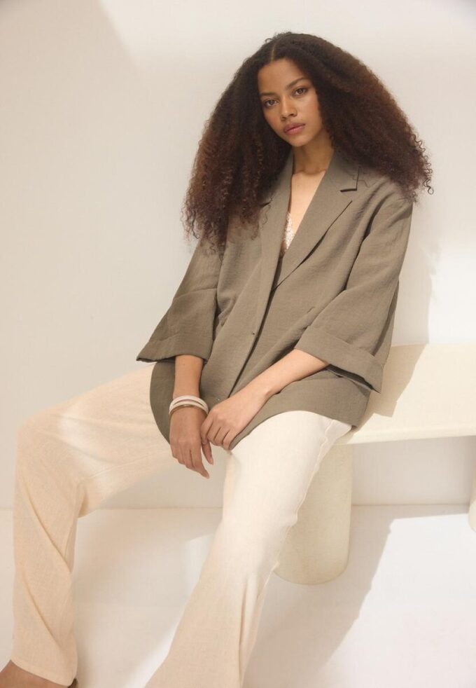Fließender Zweireiher-Blazer Fließender Zweireiher-Blazer