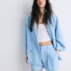 Fließender Zweireiher-Blazer Fließender Zweireiher-Blazer