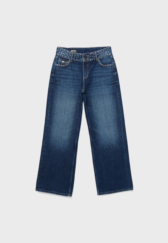 Gerade Jeans mit Nietenbund Gerade Jeans mit Nietenbund