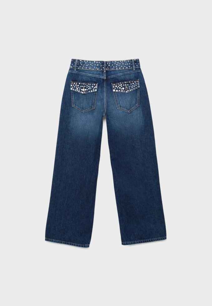 Gerade Jeans mit Nietenbund Gerade Jeans mit Nietenbund