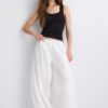 Geripptes T-Shirt mit Racerback