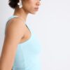 Geripptes T-Shirt mit Racerback