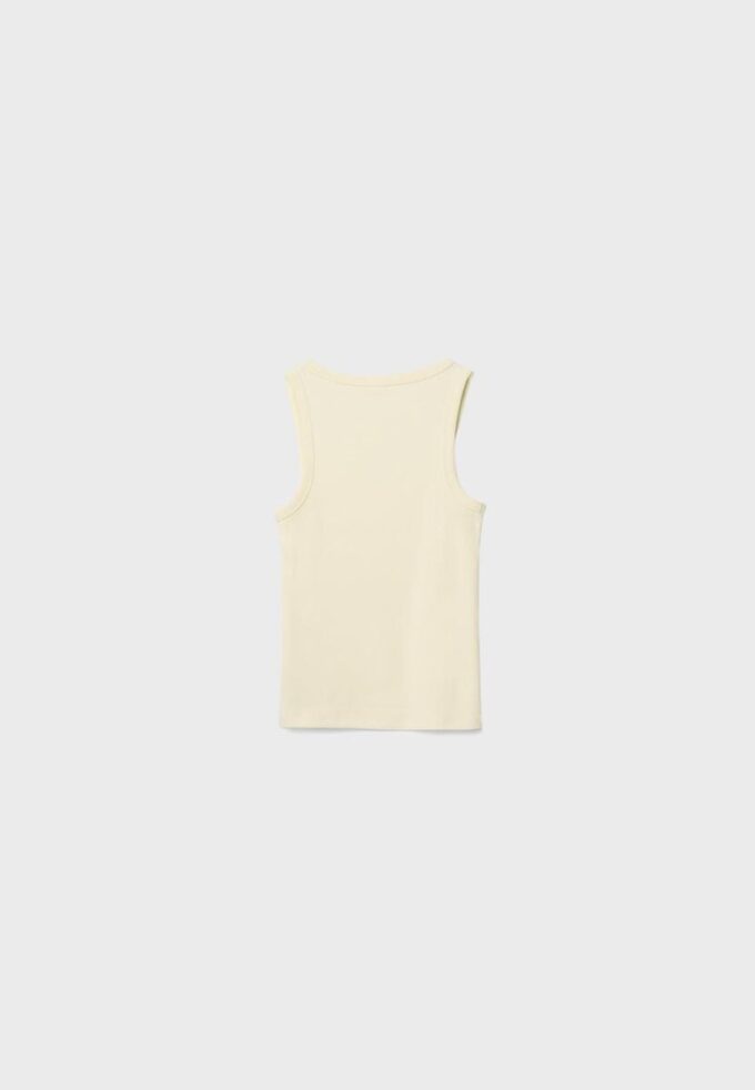 Geripptes T-Shirt mit Racerback