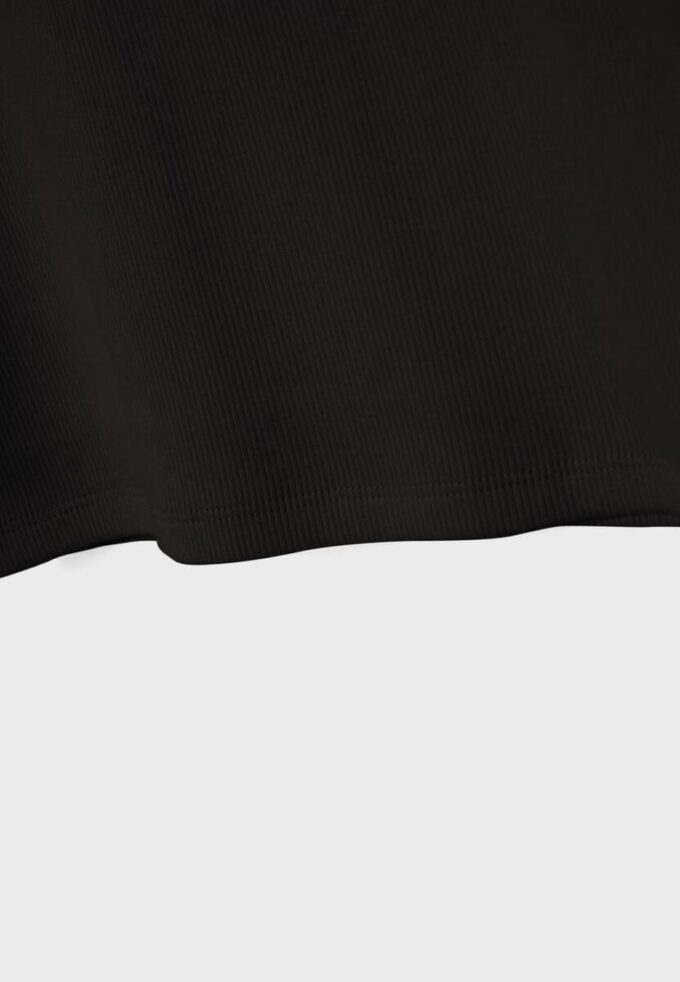 Geripptes T-Shirt mit Racerback