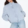 Gestreifte Jeansjacke Gestreifte Jeansjacke