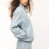 Gestreifte Jeansjacke Gestreifte Jeansjacke