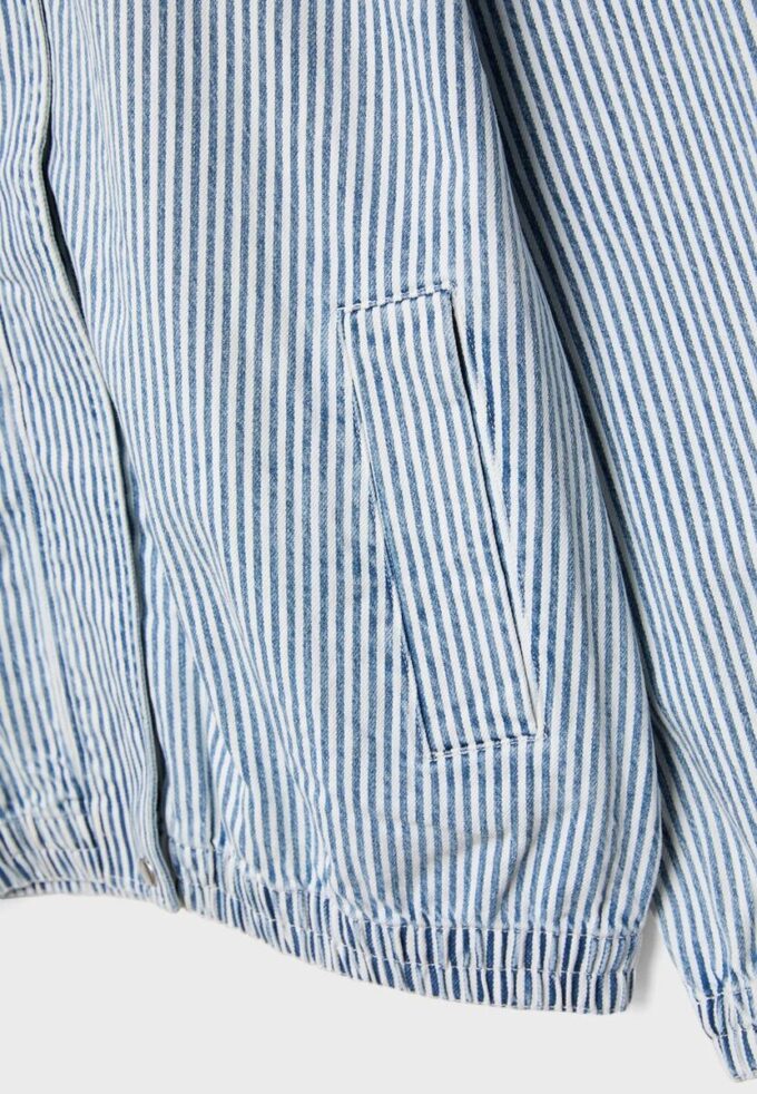 Gestreifte Jeansjacke Gestreifte Jeansjacke