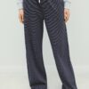 Gestreifte Jogginghose mit Wide Leg-Bein Gestreifte Jogginghose mit Wide Leg-Bein