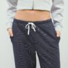 Gestreifte Jogginghose mit Wide Leg-Bein Gestreifte Jogginghose mit Wide Leg-Bein