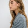 Gestreifter kurzer Blazer