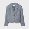 Gestreifter kurzer Blazer
