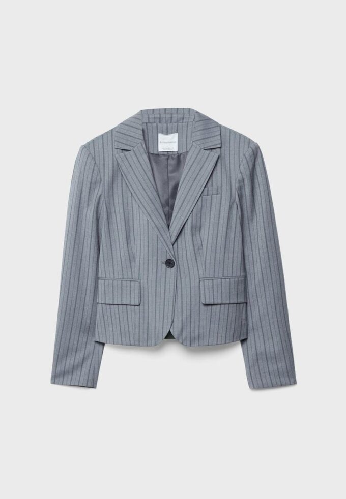 Gestreifter kurzer Blazer