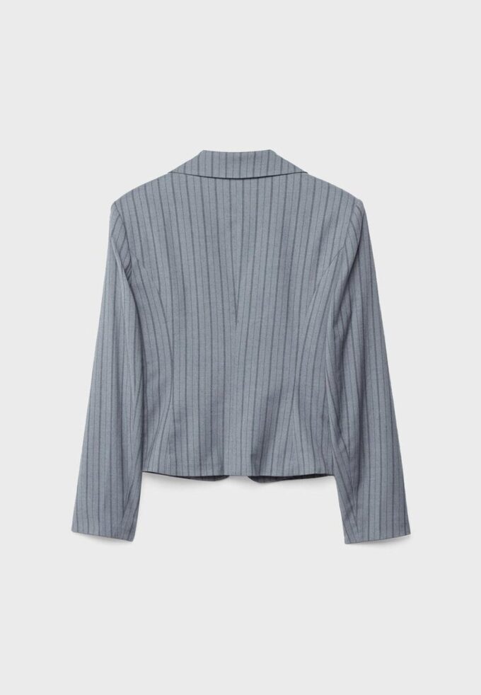 Gestreifter kurzer Blazer