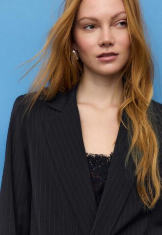 Gestreifter offener Blazer